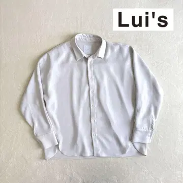 Lui's 루이스 오버 사이즈 셔츠 긴팔 셔츠 라이트 그레이