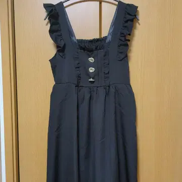 DearMyLove 3줄 비쥬 하트 에이프런 잔스카 M