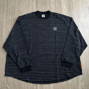 SEESEE 네이비 보더 롱 T
