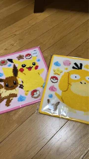 페이러 포켓몬 손수건 피카츄 이브이 미사용 새상품