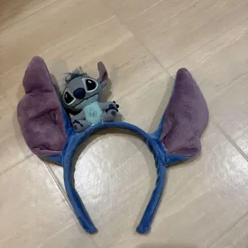 스티치 귀가 달린 머리띠 봉제 인형 포함