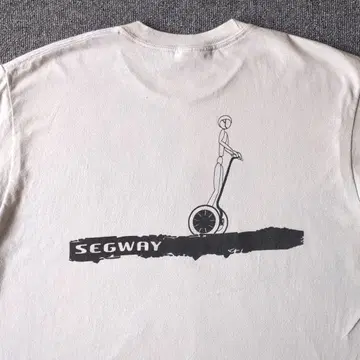 구제 의류 00s 헤인즈 SEGWAY 티셔츠 반팔 아이보리 L 올드