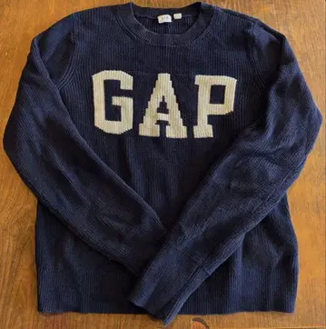 GAP 네이비 로고 스웨터 S
