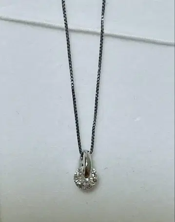다이아몬드 PT 목걸이 E 컬러 플라티나 0.545ct 감정서