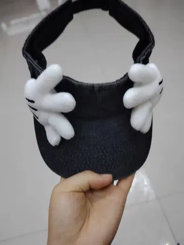 손바닥 모티브 데님 캡