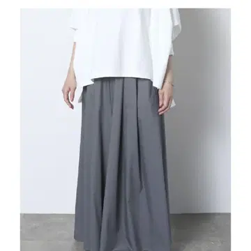 meri 미리 스커트 라이크 볼륨 팬츠 그레이