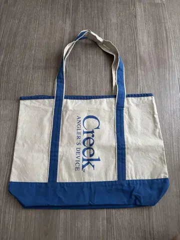 Creek 토트백 베이지/블루