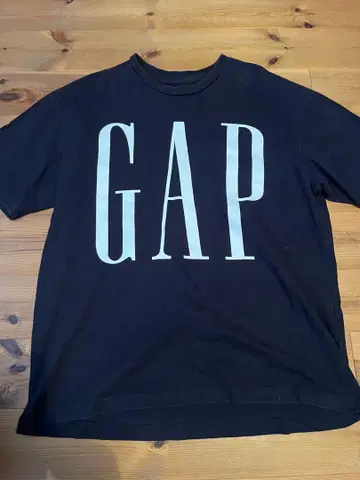 GAP 갭 빅 로고 티셔츠 빅 핏 L 네이비 헤비 웨이트