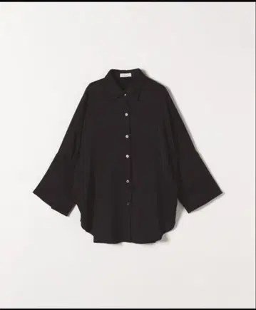 SHIPS any 러프 새틴 빅 실루엣 셔츠