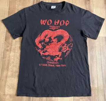 빈티지 WO HOP 뉴욕 중화권 레스토랑 티셔츠