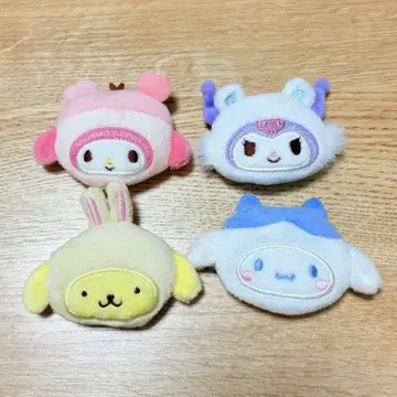 치이카와 산리오 헤어 클립 쿠로미 마이멜로디 폼폼푸딩 시나모롤