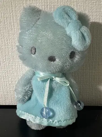 헬로키티 미니 모헤어 인형 원피스 봉제 인형 산리오 스카이블루