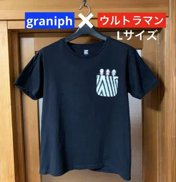 레어 그라니프 graniph 울트라맨 삼면 괴인 다다 포켓 티셔츠