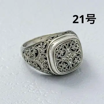 GEROCHRISTO 제로크리스토 실버 반지 21호 스퀘어
