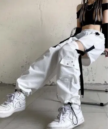 Nia(니아)/컷 아웃 와이드 스트릿 팬츠