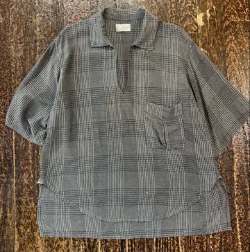Homeless tailor 홈리스 테일러 체크 무늬 풀오버 셔츠