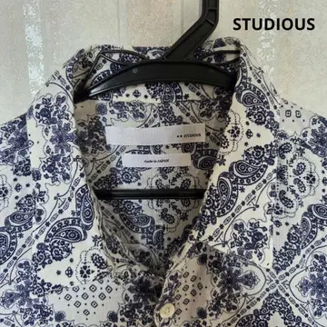 STUDIOUS 셔츠 반팔 페이즐리