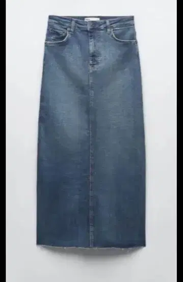 ZARA 데님 타이트 롱 스커트