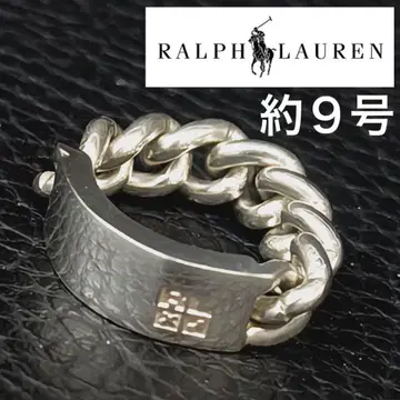 (W062303-9) 랄프 로렌 925 Silver 체인 반지