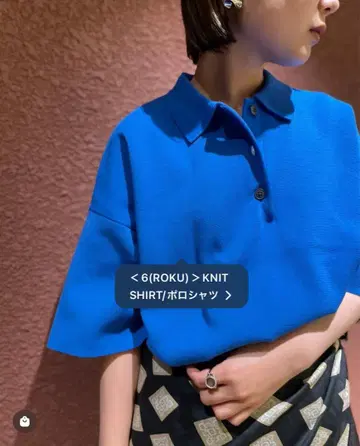 6 ROKU KNIT 피케 셔츠