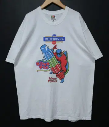 VINTAGE BOMB POP BLUE BUNNY 티셔츠 XL