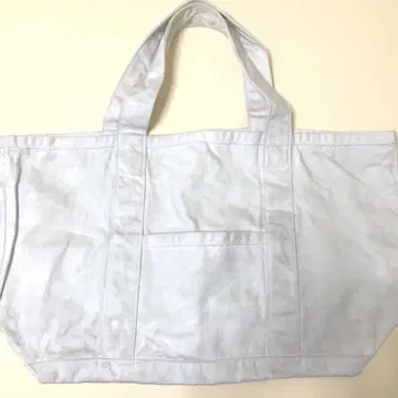 TOUJOURS 투주 데님 토트백 스모크 화이트(숯 염색)