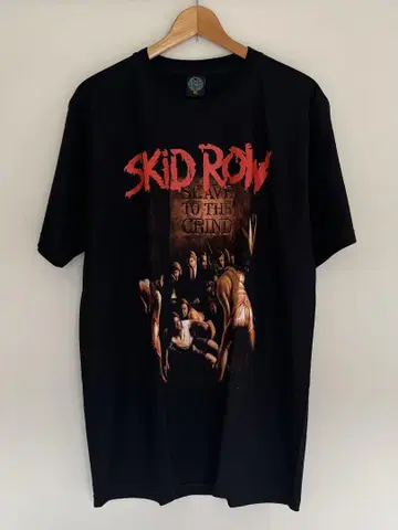새상품 밴딩 티셔츠 L 스키드 로우 SKID ROW