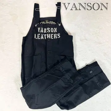 새상품급 VANSON 데크 오버롤 블랙 L 사이즈 완판템