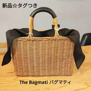 새상품 The Bagmati 바그마티 라탄 스퀘어 바스켓백