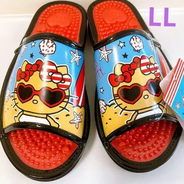 시마무라 헬로키티 일광화상 키티 건강 샌들 산리오 슬리퍼 LL 새상품