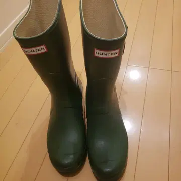 HUNTER 그린 장화 버클 포함