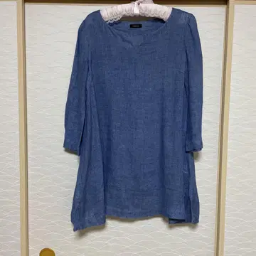 TABASA 블루 튜닉 5부 소매