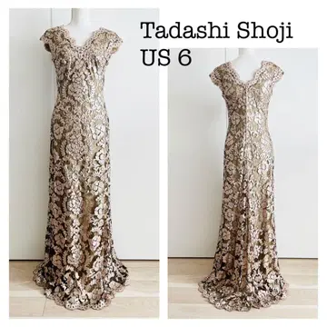 Tadashi Shoji 골드 계열 드레스 US 6