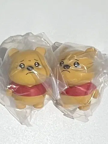 디즈니 나카나이 몬 푸우 피규어 2종 세트