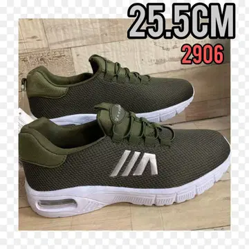 25.5cm 새상품 남성용 스니커즈 슬립온 메쉬 에어 khaki