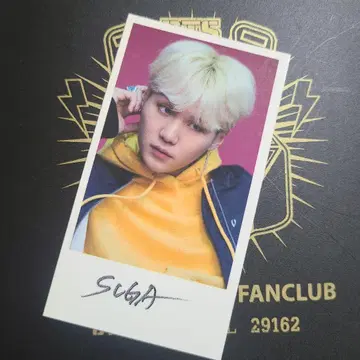 SUGA 공연장 한정 FC 계속 회원 혜택 사진 공식