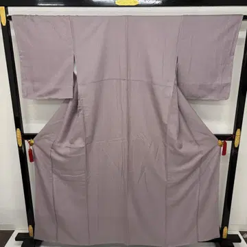 이로무지 고급스러운 연한 보라색 지문 하나 문장 순수 실크 AK-7470