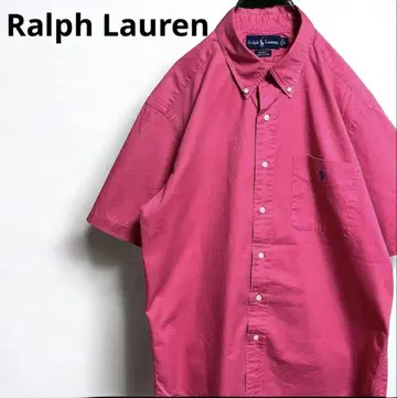 Ralph Lauren 반팔 셔츠 핑크 L~LL