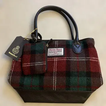 Harris Tweed 체크 무늬 토트백