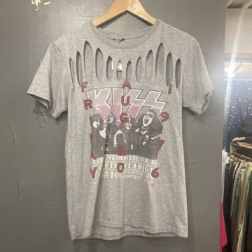 KISS 1976 그레이 티셔츠
