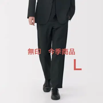 MUJI 신사용 통기성 스트레치 축구 노턱 팬츠 L