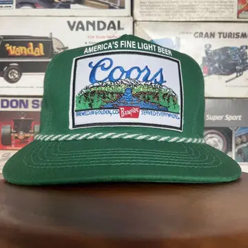 새상품 캡 coors beer 트래커캡 그린 cotton