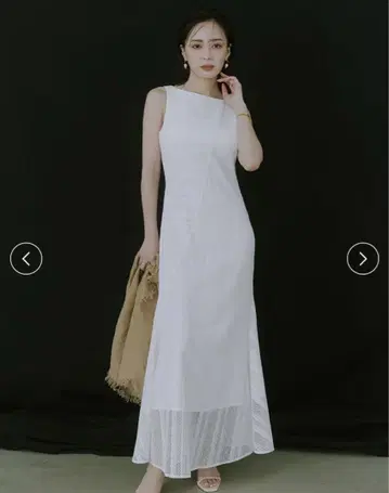 anruans 지오메트릭 레이스 패널 원피스