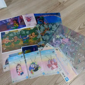 제일복권 리로 & 스티치 클리어 파일, 포스터, 참 세트