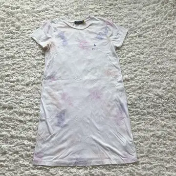현행 택 폴로 랄프로렌 타이다이 티셔츠 원피스 M