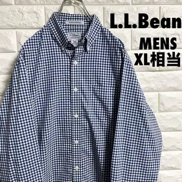 엘엘빈 긴팔 셔츠 깅엄 체크 남성용 XL 사이즈 상당