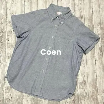 새상품급 Coen 코엔 버튼 다운 반팔 셔츠 면100%
