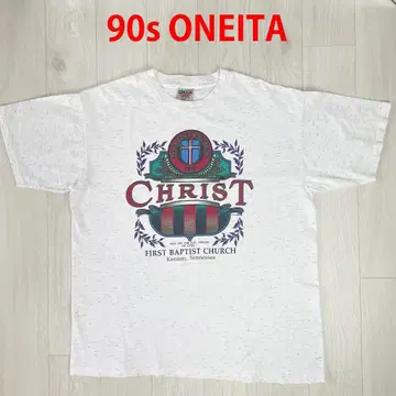 90년대 USA제 ONEITA 그리스도 티셔츠 싱글 스티치 XL