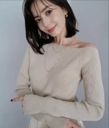 anuans 아지메 넥 리브 풀오버