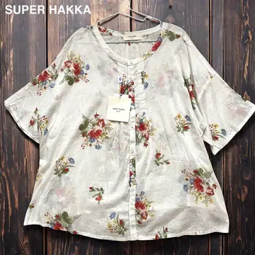 미사용 택 포함 SUPER HAKKA 꽃무늬 블라우스 15호 (2XL)